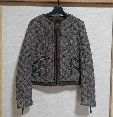 ZARA BASIC 퀼팅 자켓 브라운 계열