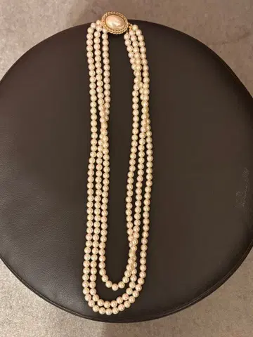 미에 펄 목걸이 약 70cm