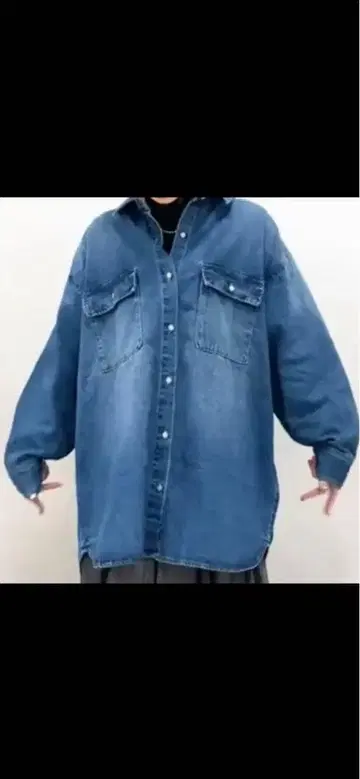 지나시스 데님 셔츠