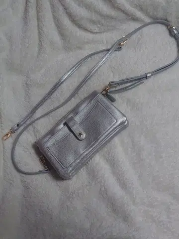 지갑 미니백 실버