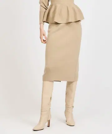 ESTNATION 에스트네이션 니트 타이트 스커트