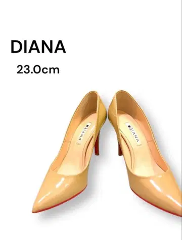 DIANA 베이지 스틸레토 하이힐 23.0cm