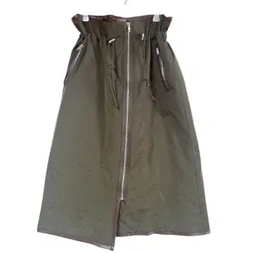 페넬 드로스트 퀼팅 스커트 카키