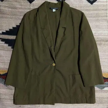 80s 90s sag harbor 테일러드 자켓 레이온 폴리 카스리