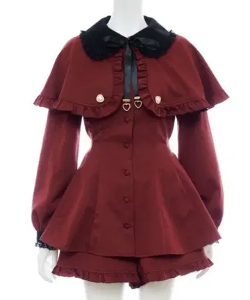 시크릿허니 트렌치풍 셋업 리본 없음