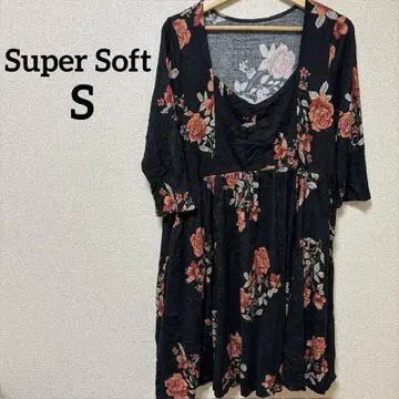 새상품급 Super Soft 오부 소매 무릎 기장 원피스 S 사이즈