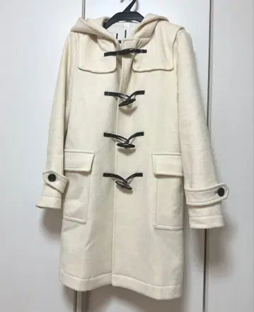 새상품급 ANAYI 아나이 울 혼방 더플 코트 34