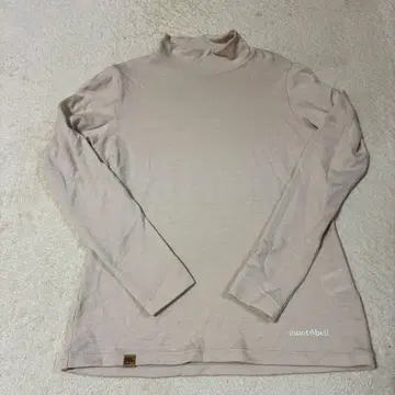 [ 새상품급 ] 몽벨 mont-bell 메리노울 플러스 하이넥 베이지 M