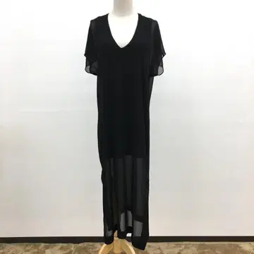ZARA 자라 시스루 롱 원피스 반팔 원피스 V넥