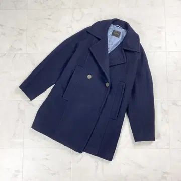 새상품급 투모로우랜드 컬렉션 P 코트 네이비 사이즈 36*KD99