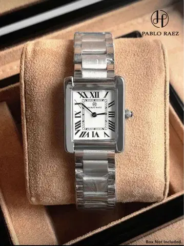PABLO RAEZ 여성용 렉탱귤러 쿼츠 손목시계 새상품