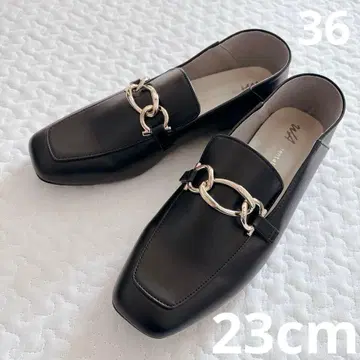 [ 새상품급 ] 오리엔탈 트래픽 비트 모티브 바부쉬 로퍼 36 블랙