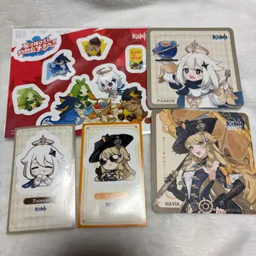 원신 오스 파이몬의 미식 투어 콜라보 스티커 코스터 나비아