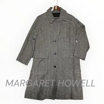 MARGARET HOWELL 헤링본 체스터 코트 그레이 사이즈 L