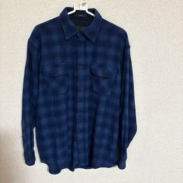 Pendleton 플란넬 셔츠 L 사이즈 네이비 계열 체크