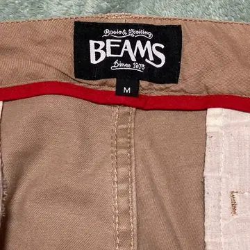 BEAMS 베이지 치노 팬츠 M