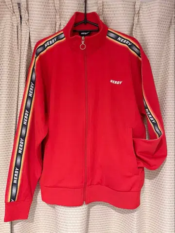 NERDY 트랙 자켓 레드 S 사이즈