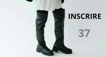 안스클리어 니하이 부츠 블랙