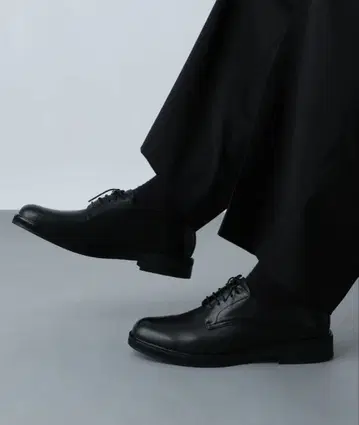 HARE 플레인 더비슈즈 미사용 새상품 천연 가죽 드레스슈즈 블랙