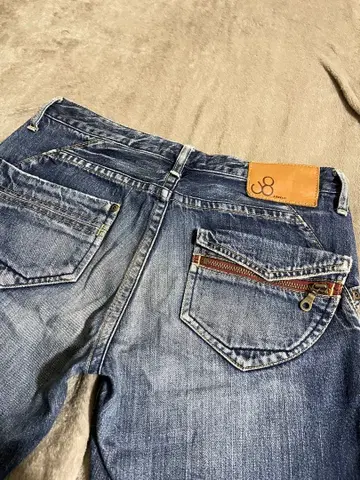 JOHNBULL 젬블 쿠라시키 코지마 지퍼 스트레이트 데님