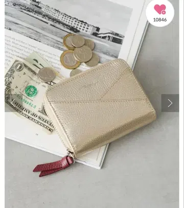 [ 지폐가 접히지 않는 ] 천연 가죽 아코디언 주름 미니 지갑