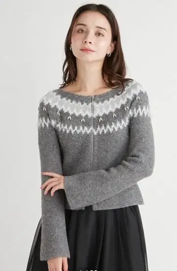 CELFORD 페어아일 지퍼 가디건 셀포드