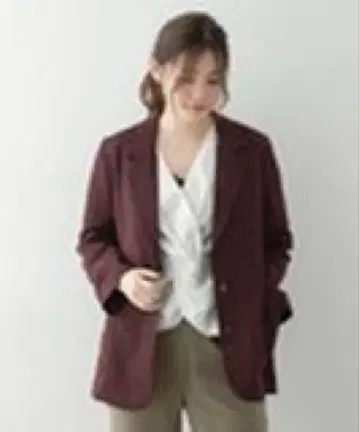 택 포함 URBAN RESEACH 테일러드 자켓 보르도