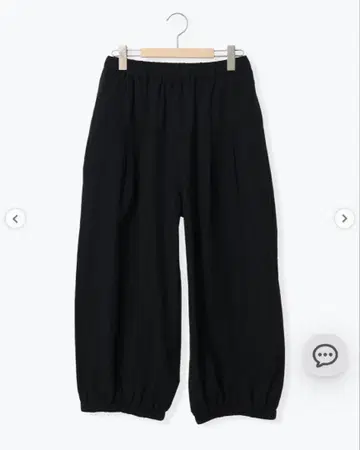 사만사 모스모스 면린넨 평직 허리 절개 개더 벌룬 팬츠