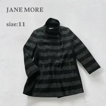 온워드 카시야마 아우터 숏코트 터틀넥 보더 플레어 가을/겨울