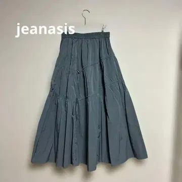 JEANASIS 드로스트 셔링 플레어 스커트