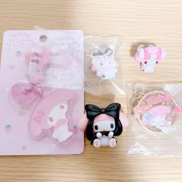 [ 묶음 판매 ] 산리오 포근포근 스노우 가챠가챠 마이멜로디 발레 리본
