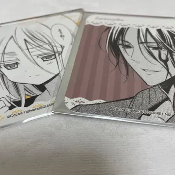 요호 x 복SS 후지와라 코코아 카페 코스터 한노즈카 노바라 2장 세트