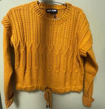 DKNY JEANS 스웨터 S 사이즈 겨자색