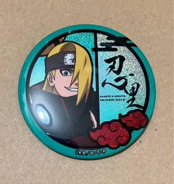 NARUTO 니지겐노모리 닌리 데이다라 캔뱃지 글리터