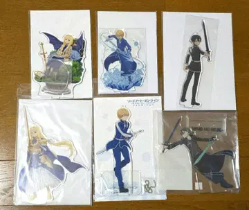 소드 아트 온라인 아크릴 스탠드 키리토 유우지오 앨리스 6종