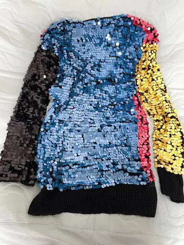 Ashish 컬러풀 스팽글 니트