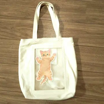[ 새상품급 ] 펠리시모 고양이부 토트백 캔버스 브라운 태비