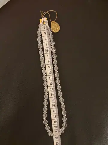 [ 미사용 새상품 ] 크리스탈 목걸이 40cm