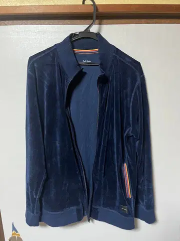 폴스미스 멀티 스트라이프 벨로아 트랙 자켓 L