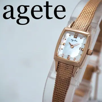 160 작동 agete 시계 SV925 0.02ct 1P 다이아 여성용