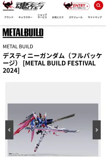 METAL BUILD 데스티니 건담 풀 패키지
