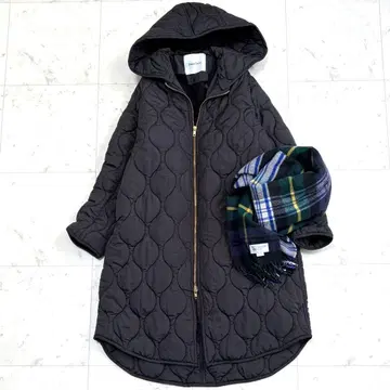 엠마 테일러 미 실루엣 3way 퀼팅 푸드코트 블랙 38