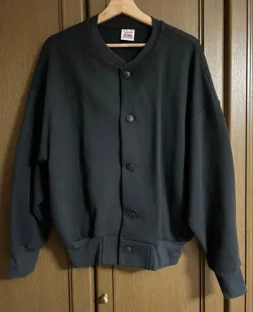 FREAK'S STORE 헤비 웨이트 맨투맨 가디건 차콜 그레이