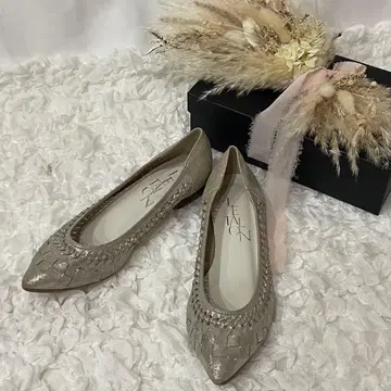 Le Talon 루탈론 포인트 새시 메쉬 플랫슈즈 23.5