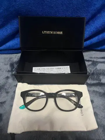[ 새상품급 ] LITHIUM HOMME BLANC..콜라보 안경 블랙