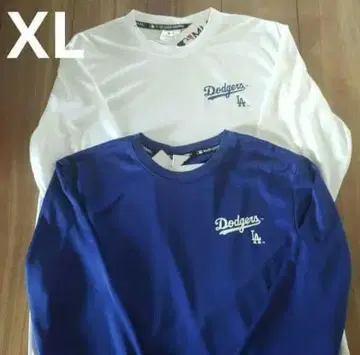 새상품 MLB 다저스 LA 긴팔 메쉬 롱T셔츠 2개 세트 LL