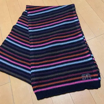 새상품급 소니아 리키엘 멀티 컬러 니트 머플러 made in ITALY