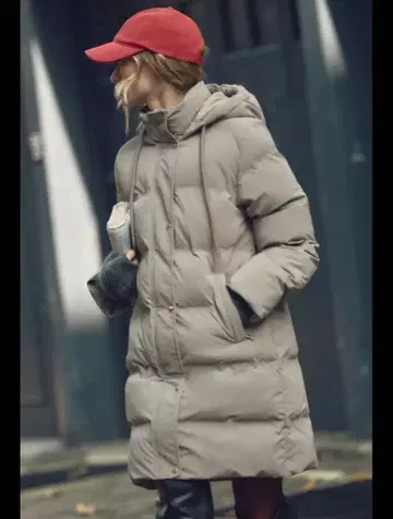 [ ZARA ] 자라 후드 부착 퀼팅 다운 자켓