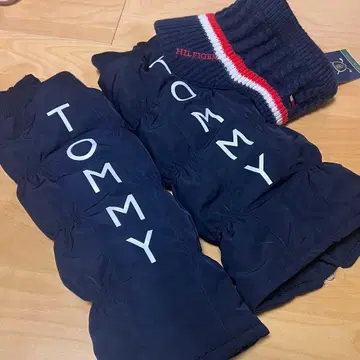 Tommy Hilfiger 니트 모자 레그 워머 2종 세트