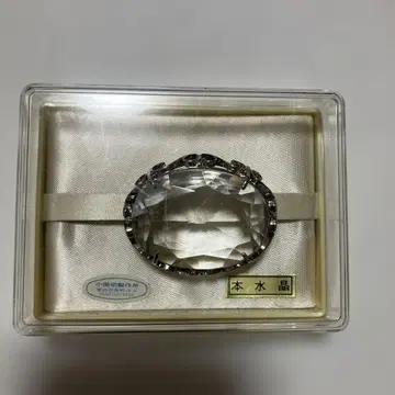 새상품급 쇼와 앤티크 도서 수정 타원형 오비 고정 띠